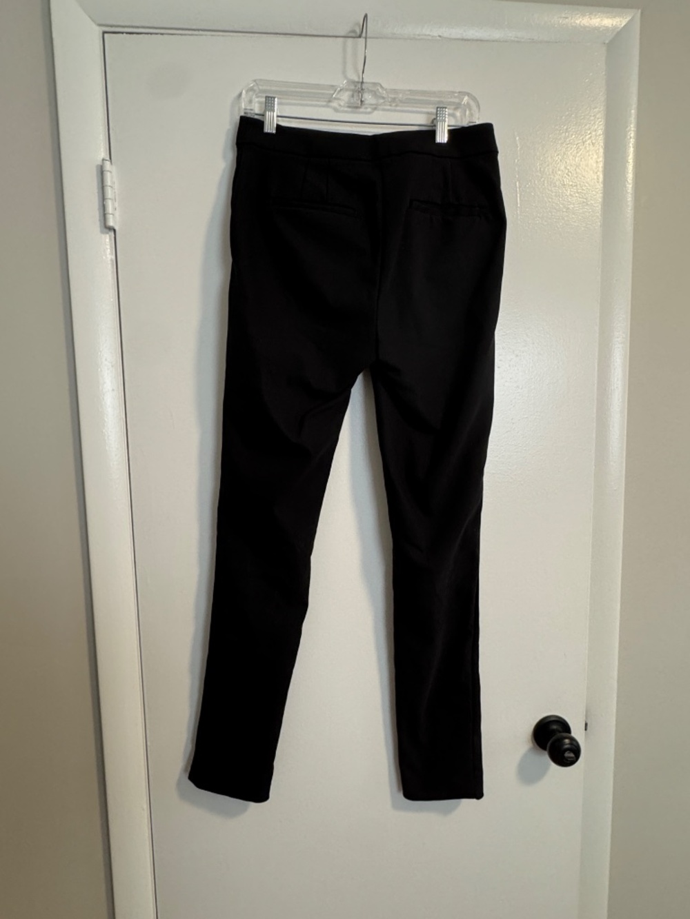 Loft Ann Taylor High Waist Marissa Skinny Stretch Black Pants, Size 4 Tall
